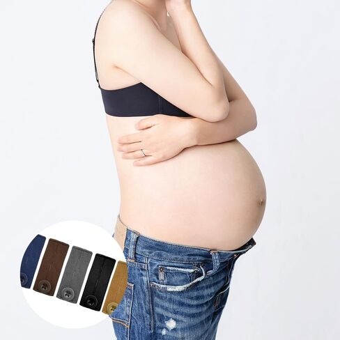 15 PCS Waist Extenders for Women Men, Elastic Waistband Expanders for Pants Adjustable Button Extenders in Kuwait