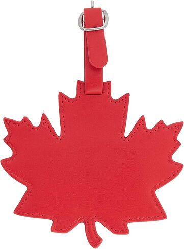 Canada Faux Leather Maple Leaf Luggage Bag Tag Flag in Saudi Arabia