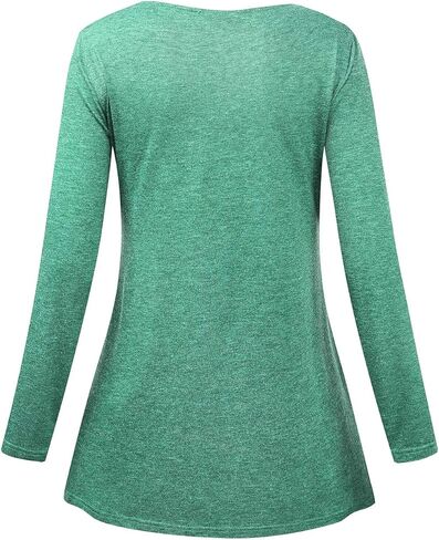 المرأة طويلة الأكمام Ruched عبر الجبهة الرقبة V الستر قمم عارضة in Kuwait