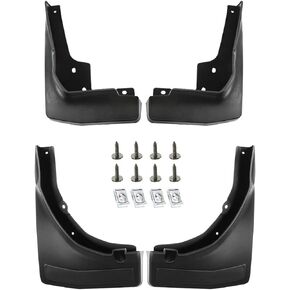 A-Premium Set of 4PCS Mud Flaps Splash Guards Mudguards Mudflaps with Hardware Compatible with Mercedes-Benz GLC250 2017-2018, GLC300 2016-2019, (X253), (W/o Running Board), Front LH RH and Rear LH RH