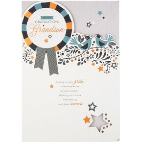 Hallmark 25490396 Medium So Much Pride Grandson Graduation Card