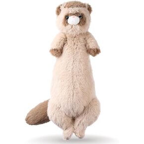 20.5 Inch Ferret Plush Stuffed Animal Long Cute Ferrets Pillow Soft Doll Stuffed Cute Toys Ferrets Lover Gift Kid Birthday Holiday Party Favor(Brown, 20.5 Inch)