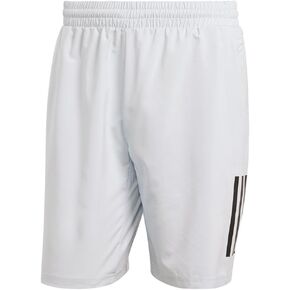 adidas Men's Club 3-Stripes Tennis Shorts, Halo Blue, Medium/9" Inseam