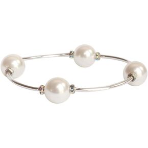 Crystal White Swarovski Pearl Blessing Bracelet
