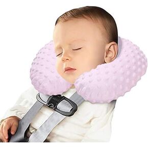 PENINSULA LOVE Kids Inflatable Travel Pillow Adjustable U Shaped Neck Support Pillow with Washable Cover Soft Memory Foam Head Support Travel Accessories for Airplane, Car, Train, Bus