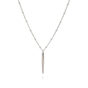 Annika Bella Gold Spike Pendant Necklace for Women, Length 20-22 Inches, Adjustable Layered Long Satellite Necklace, Spike Charm Necklace, Dainty Gift for Her (Gold)