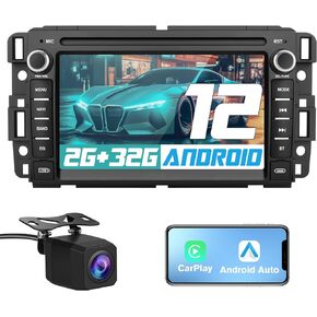 AWESAFE Android 12 Car Stereo for Chevy Silverado Chevrolet/GMC/Buick, Touch Screen 7 Inch Android Radio CarPlay & Android Auto Car Stereo Receiver, Backup Camera - 2G Ram 32G ROM