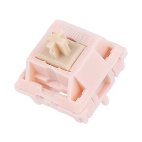 EPOMAKER Nude Rosa 40gf Silent Gaming Keyboard Switches, 21mm Spring, 5-Pin Pre-Lubed Switch, 35 PCS, with PC Case, UPE Stem, Compatible with MX Keycaps for Mechanical Keyboard (Nude Rosa)