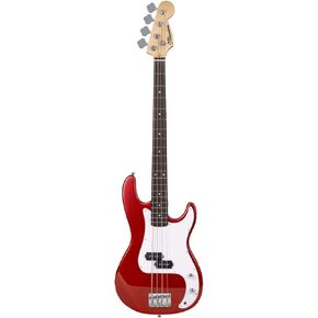 Electric Bass Guitar 4 Strings Full-Size Standard Bass PB-Style Beginner Kit Black for Starter with Gig Bag Guitar Strap and Guitar Cable, MS-FD (black)