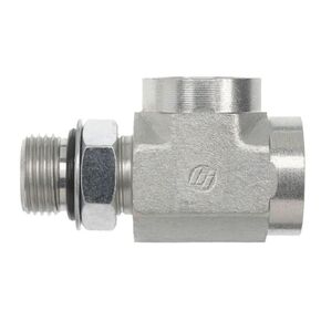 6835-06-06-06-NWO-FG Forged Steel Tee Tube Fitting, 9/16"-18 SAE ORB x 9/16"-18 SAE ORB x 9/16"-18 SAE ORB Thread