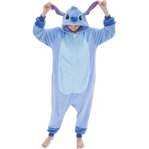 NEWCOSPLAY Unisex Adult Animal Onesie Cartoon Cosplay Pajamas Plush One Piece Costume