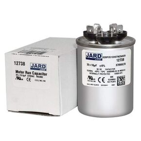 35 + 10 x 370 VAC Round Dual Run Capacitor by Jard # 12738