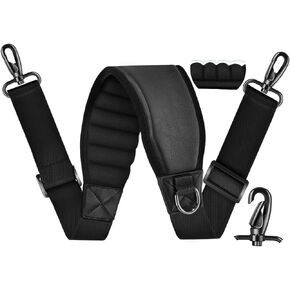 ZINZ 77" Shoulder Strap with Neoprene Thick Padded, Universal Bag Strap with Double Adjustable Buckles and Metal Swivel Hooks