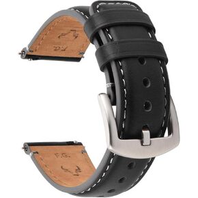 Fullmosa Watch Bands,18mm 20mm 22mm Quick Release Leather Watch Band Strap - Burnished Leather Watch Band Vintage Wristband
