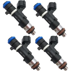 16600-JA00B 4pcs Fuel Injectors 10 Holes Replacement for Nissan Altima Rogue Sentra X-Trail Rogue Select for Renault Koleos 2.5L 16600-JA000 0280158130 16600JA00B