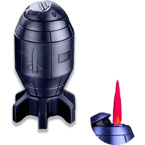 Funny Torch Lighter, Refillable Jet Lighters, Unique Gifts for Men, Halloween Candle Camping BBQ(No Butane Fuel) (Blue)