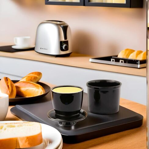Large Capacity Butter Dish with Lid and Butter Cutter for 1 LB Butter, Airtight Porcelain Butter Keeper also Contain Cream Cheese Cake Salad Candy, Black in Saudi Arabia