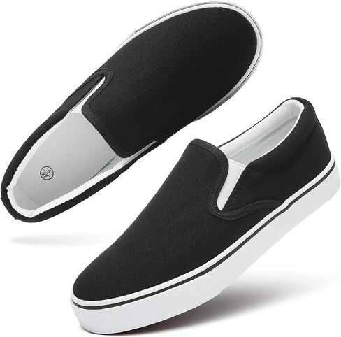 Women's Canvas Slip On Sneakers Non Slip Loafers | low top non slip on walking breathable casual comfortable fashion tennis in Kuwait