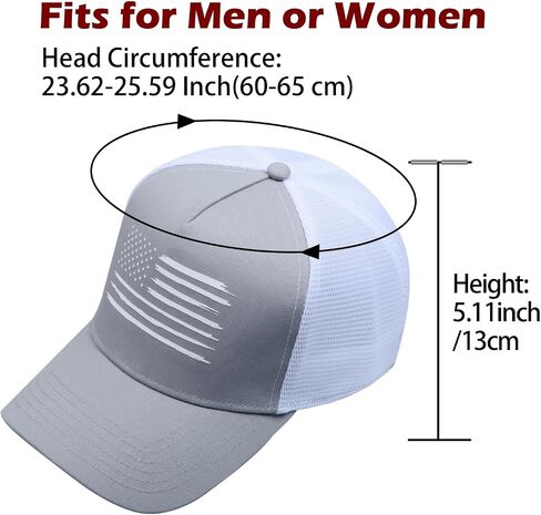 American Flag Trucker Hat Adjustable Snapback Hat Men & Women Baseball Cap Breathable Mesh Hat in Saudi Arabia