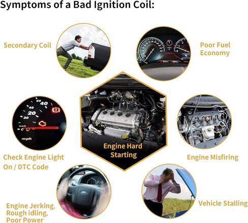 ملفات الإشعال AUTOSAVER88 6 عبوات متوافقة مع تويوتا أفالون كامري هايلاندر سيينا - لكزس ES300 RX300 V6 3.0L in Saudi Arabia