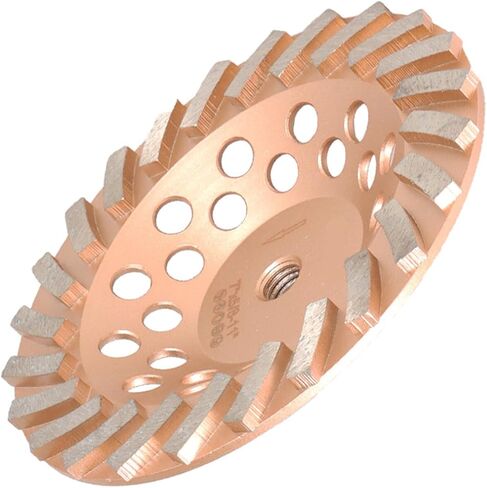 findmall 7 Inch 24 Turbo Diamond Segments 5/8 Inch -11 Arbor Grinding Wheels Diamond Cup Grinding Wheels Fit for Concrete and Masonry Available in Saudi Arabia