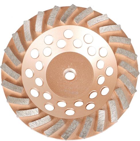 findmall 7 Inch 24 Turbo Diamond Segments 5/8 Inch -11 Arbor Grinding Wheels Diamond Cup Grinding Wheels Fit for Concrete and Masonry Available in Saudi Arabia