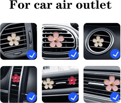 Car Air Freshener Vent Clips Cute Girly Pink Car Interior Decor Stuff Aesthetic Bee Car Accessories for Women in Saudi Arabia
