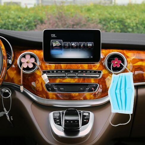 Car Air Freshener Vent Clips Cute Girly Pink Car Interior Decor Stuff Aesthetic Bee Car Accessories for Women in Saudi Arabia