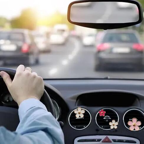 Car Air Freshener Vent Clips Cute Girly Pink Car Interior Decor Stuff Aesthetic Bee Car Accessories for Women in Saudi Arabia