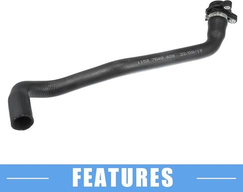 Radiator Coolant Hose No.11537649409 for BMW X5 SDrive35i XDrive35i 3.0L L6 - Gas 2014-2018 Rubber Black in Saudi Arabia