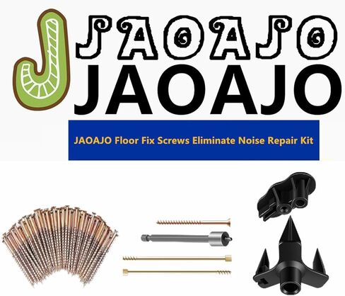 Squeaky Floor Repair Kit - #3233 Eliminates Squeaks No More Kit Contains 5 Tools and 50 Screws for Wood Floors, Eliminate Squeaks Under Carpeted Floors, Hardwood, Vinyl, and Linoleum Floors in Saudi Arabia