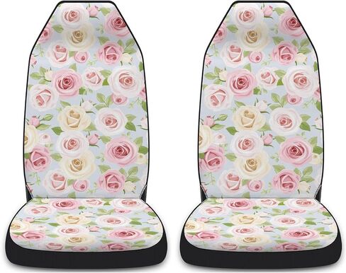 Boho Car seat Cover Front Seats Only, Boho Seat Covers for Women, Universal Fit Most Cars, Truck, SUV, or Van(Pink) in Saudi Arabia