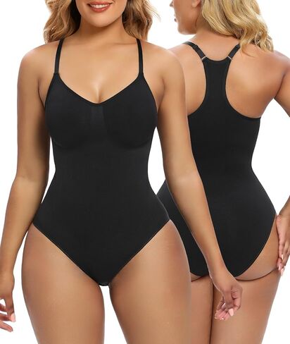 SHAPERX Bodysuit for Women Tummy Control Shapewear Racerback Seamless Sculpting Body Shaper Tank Top in Saudi Arabia
