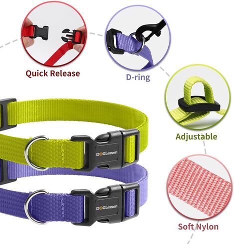 Replacement Collar Strap,E Collar Replacement Strap, 3/4 Inch Replacement Collar for All Vibrating and Anti Bark Training Shock Collars - Durable & Adjustable - Green & Purple in Saudi Arabia