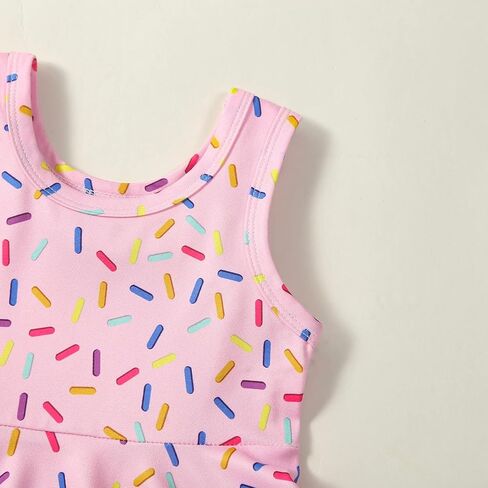 طفلة أول عيد ميلاد الزي الآيس كريم Peplum تانك الأعلى الهراء Bummies السراويل عقال ملابس الصيف in Kuwait