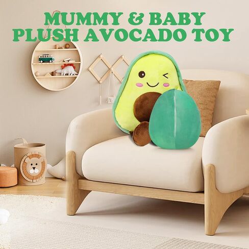 Avocado Fruit Plush Pillow for Valentine, Decorative Stuffed Animal Pillow Plushie Soft Doll Pillows Gifts for Adults 1 Pack Small in Saudi Arabia