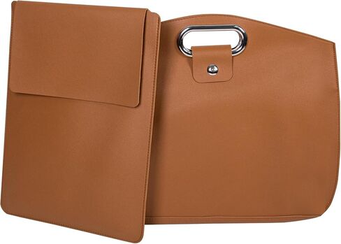 حقيبة كمبيوتر محمول AZXCG مناسبة لأجهزة الكمبيوتر المحمول مقاس 16 بوصة، وحقائب كمبيوتر محمول ذات سعة كبيرة، وحقائب حمل كبيرة محمولة للنساء، وحقائب عمل، بني in Kuwait