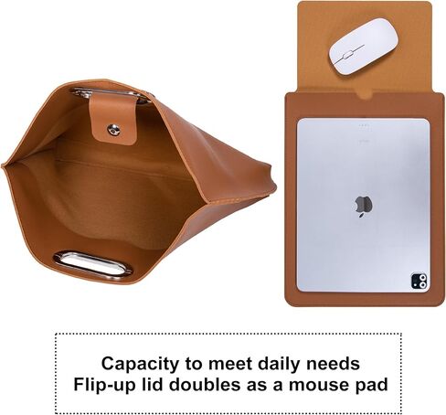 حقيبة كمبيوتر محمول AZXCG مناسبة لأجهزة الكمبيوتر المحمول مقاس 16 بوصة، وحقائب كمبيوتر محمول ذات سعة كبيرة، وحقائب حمل كبيرة محمولة للنساء، وحقائب عمل، بني in Kuwait