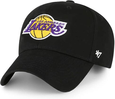 47 Los Angeles Lakers Hat (LA Lakers) Structured Hat Mens Womens MVP Adjustable Cap, Black, One Size in Saudi Arabia