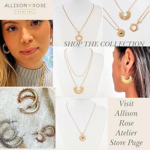 – Gold Dangle Drop Hoop Earrings – 16K Gold Plated Spike Fan Hoop Earring - Sunburst Gold Statement Earrings for Women in Saudi Arabia