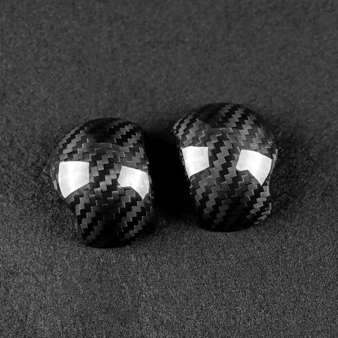 AIRSPEED Car Gear Shift Knob Cover Interior Accessories Sticker for Ford Mustang 2015-2022 Automatic, Carbon Fiber in Saudi Arabia