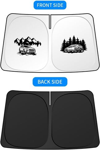 Windshield Sunshade Compatible with Subaru Crosstrek Blocks UV Rays Sun Visor Protector Foldable Front Window Sun Shade Cover in Saudi Arabia