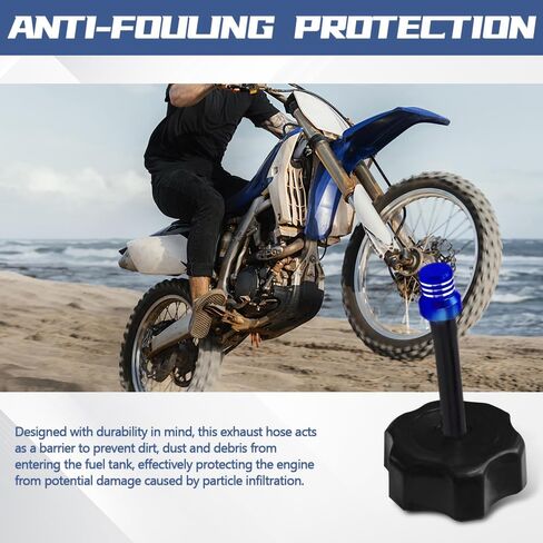 2PCS Gas Fuel Cap Air Vent Hose, Universal CNC Tank Valve Vent Tube with Chekc Ball, Aluminum Breather Valve Fits for 50cc 110cc 70cc 125cc ATV Motorcycle Dirt Pit Quad Bike Motocross in Saudi Arabia