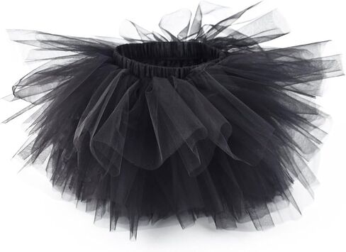 Girl's 6-Layered Tulle Fluffy Tutu Skirt Princess Dancing Petticoat Ballet Underskirt(2T-8T) in Kuwait