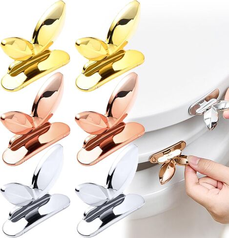 6 قطع رافع مقعد المرحاض، مقبض غطاء المرحاض الأنيق ذاتي اللصق، تجنب لمس الغطاء، الحفاظ على نظافة اليد، أدوات رفع غطاء المقعد، ملحقات الحمام للمكتب، المدرسة، المنزل، الفندق in Kuwait