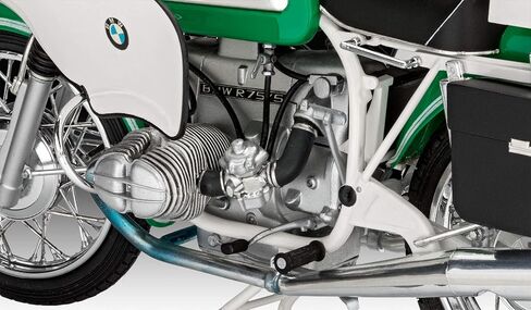 ريفيل RV07940 1:8 - مجموعة نماذج بلاستيكية للشرطة BMW R75/5، متعددة الألوان، 1/8 in Saudi Arabia