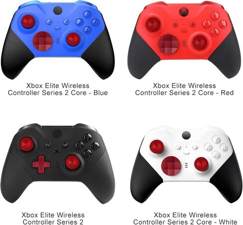 أعواد إبهام معدنية بديلة لوحدة تحكم Xbox Elite Series 2 Core، تتضمن 6 أعواد تحكم مغناطيسية قابلة للتبديل، 4 مجاذيف، 2 وسادات D، 1 أداة تعديل (أحمر) in Kuwait