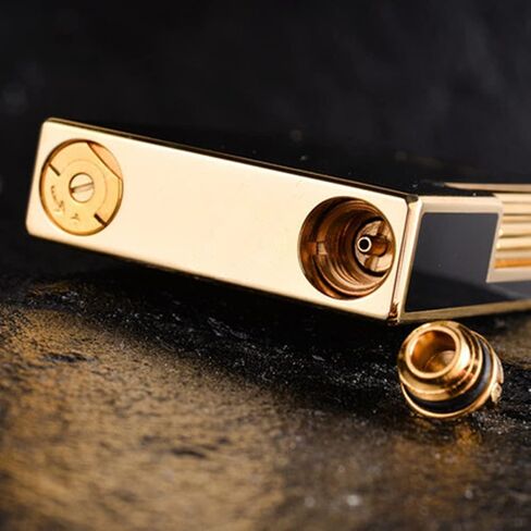 الجزء السفلي من إعادة تعبئة الغاز ومسمار سفلي للغاز قابل للتعديل ولاعة Dupont L2/ولاعة Gatsby France ملحقات بديلة الأجزاء الداخلية باللون الذهبي in Kuwait