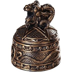 Baphomet Horned Sabbatic Goat Solve et Coagula Cone Incense Burner Box