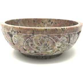 vrinda Soapstone Scrying/Smudge Bowl